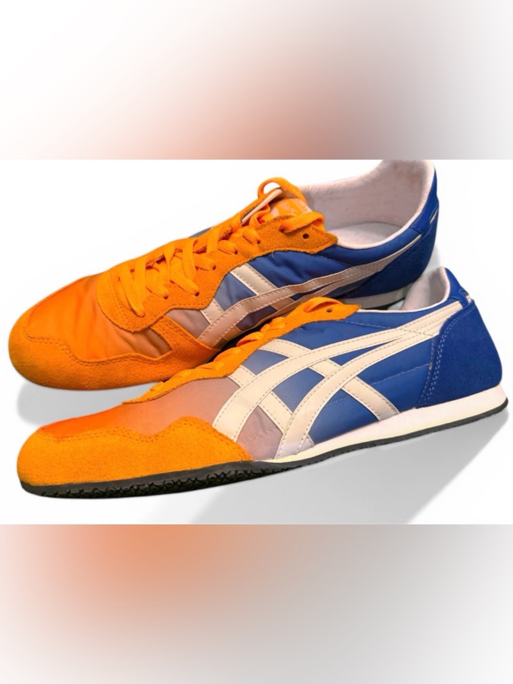 Onitsuka Tiger by Asics Orange and Blue Mexico-Style Sneakers - Size 13 - Picture 2 of 2